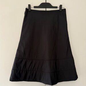 Vintage Moncler Black A-Line Skirt – Lightweight Down Material, Size 40 - small